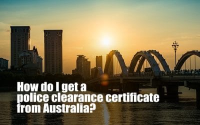 How do I get a police clearance certificate Australia?